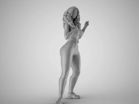 Biased Woman 3D Print Model