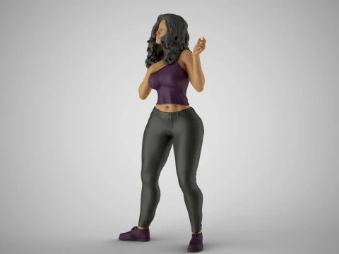 Biased Woman 3D Print Model