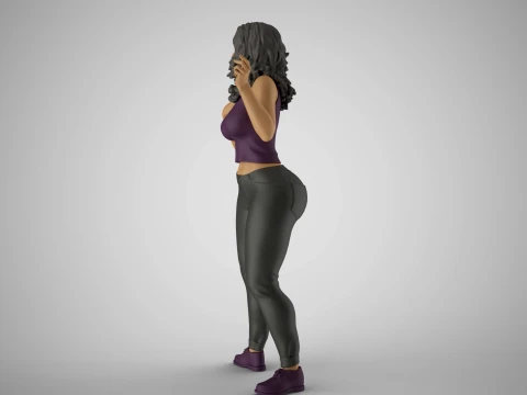 Biased Woman 3D Print Model