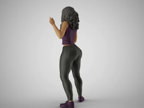 Biased Woman 3D Print Model