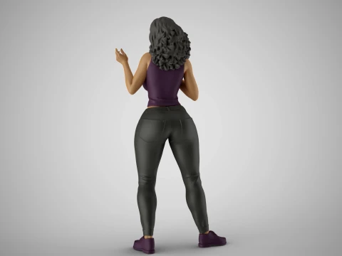 Biased Woman 3D Print Model