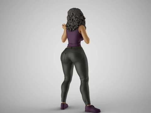 Biased Woman 3D Print Model