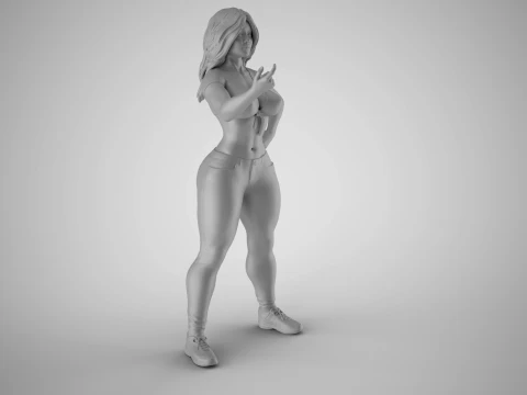 Defiant Woman 3D Print Model
