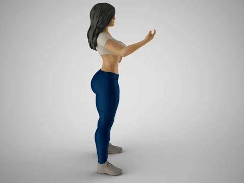 Defiant Woman 3D Print Model