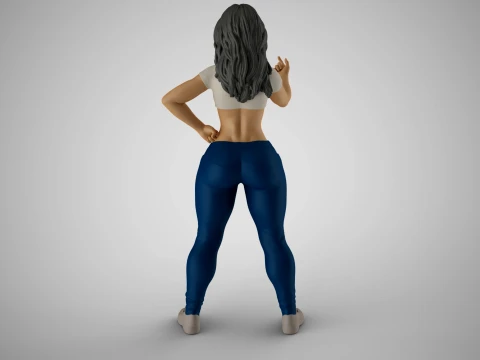 Defiant Woman 3D Print Model