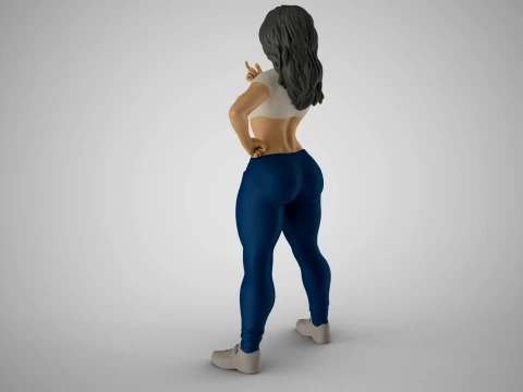 Defiant Woman 3D Print Model