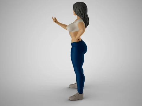Defiant Woman 3D Print Model
