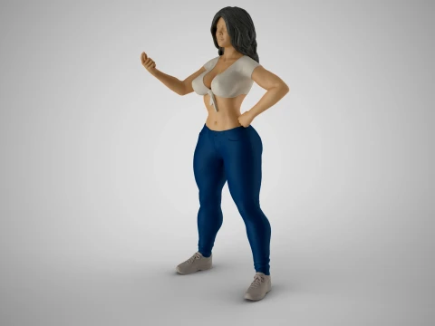 Defiant Woman 3D Print Model