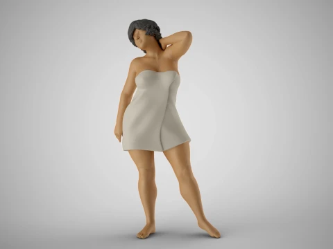 Woman Before Shower Modello di stampa 3D