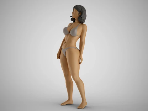 Woman Bending Backwards Modello di stampa 3D