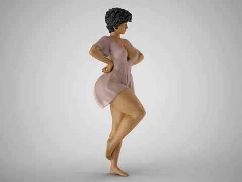 Woman Hands on Waist 3D Print Model