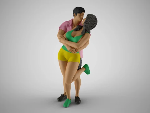 Cute Couple 3D प्रिंट मॉडल