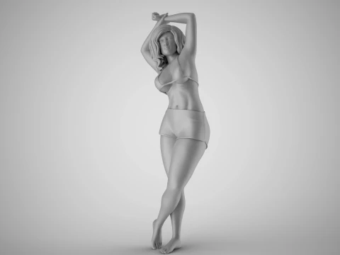 Woman Holding Wrist 3D Print Model