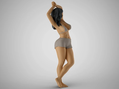 Woman Holding Wrist 3D Print Model