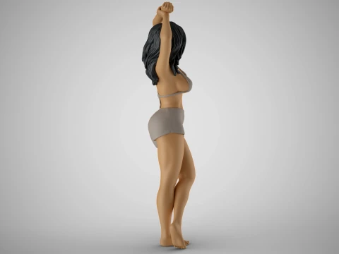 Woman Holding Wrist 3D Print Model