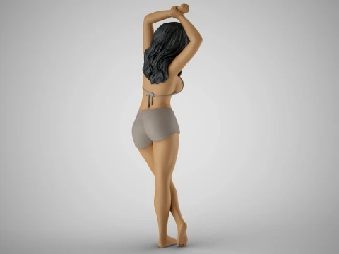 Woman Holding Wrist 3D Print Model