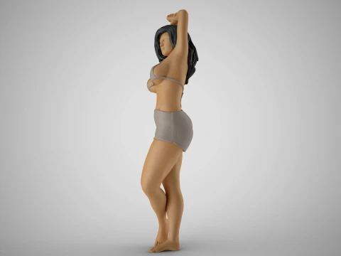 Woman Holding Wrist 3D Print Model