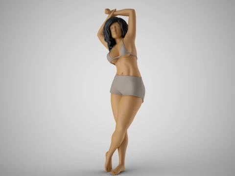 Woman Holding Wrist 3D Print Model