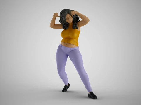 Woman Joining Dans Model Cetak 3D