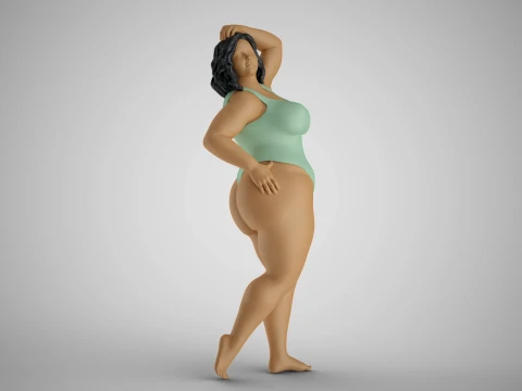 Woman Vacationer Modelo de Impressão 3D
