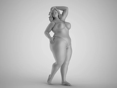 Woman Vacationer 3D Print Model