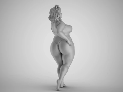 Woman Vacationer 3D Print Model