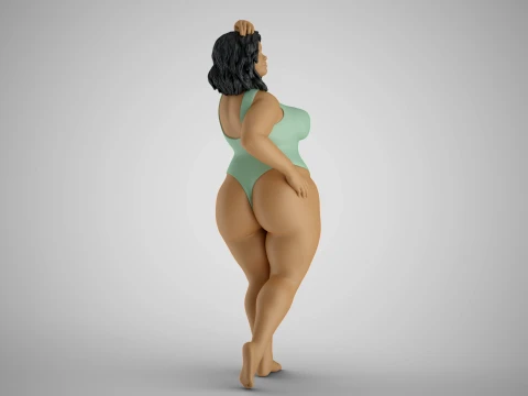 Woman Vacationer 3D Print Model