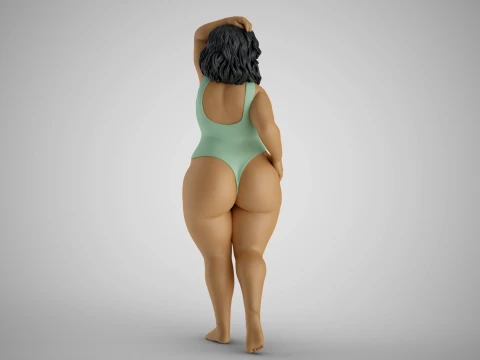 Woman Vacationer 3D Print Model