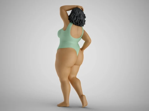 Woman Vacationer 3D Print Model