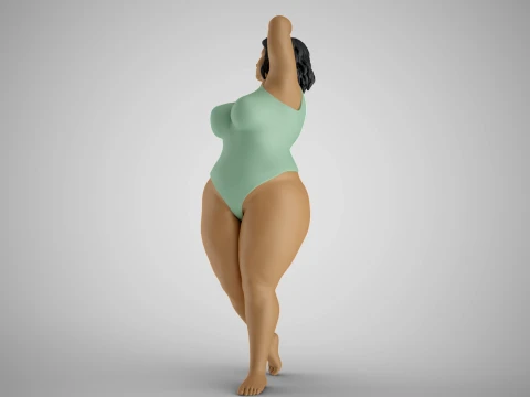 Woman Vacationer 3D Print Model