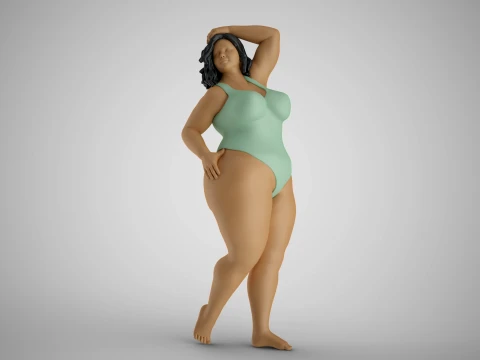 Woman Vacationer 3D Print Model