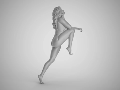 Woman Putting Her Feet Up 3D Print Model