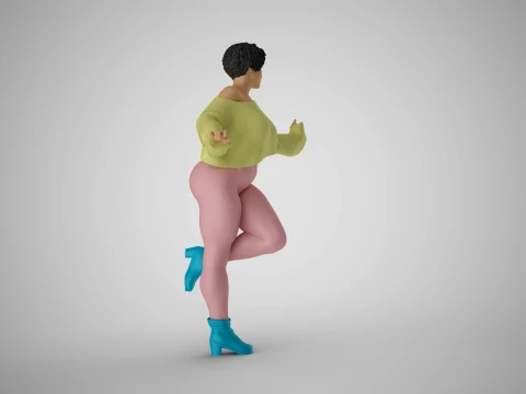 Winter Woman 3D Print Model