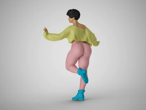 Winter Woman 3D Print Model