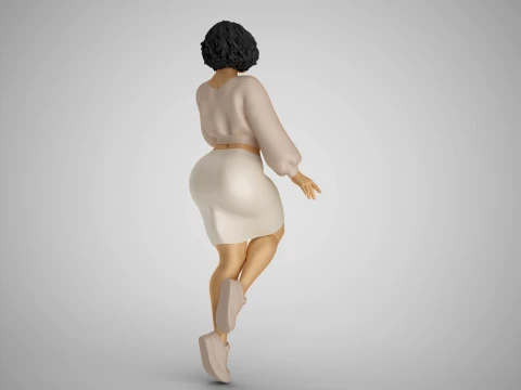 City Girl 3D Print Model