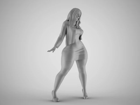 Woman in the Mirror 5 3D Print Model