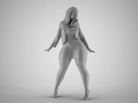 Woman in the Mirror 5 3D Print Model