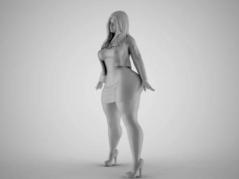 Woman in the Mirror 5 3D Print Model