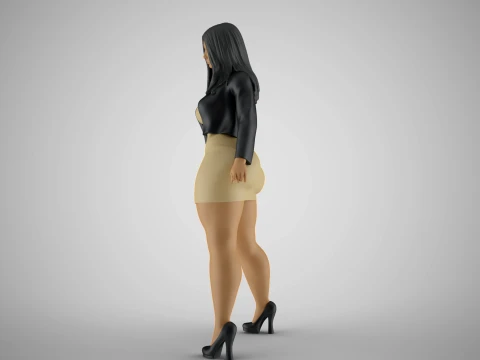 Woman in the Mirror 5 3D Print Model