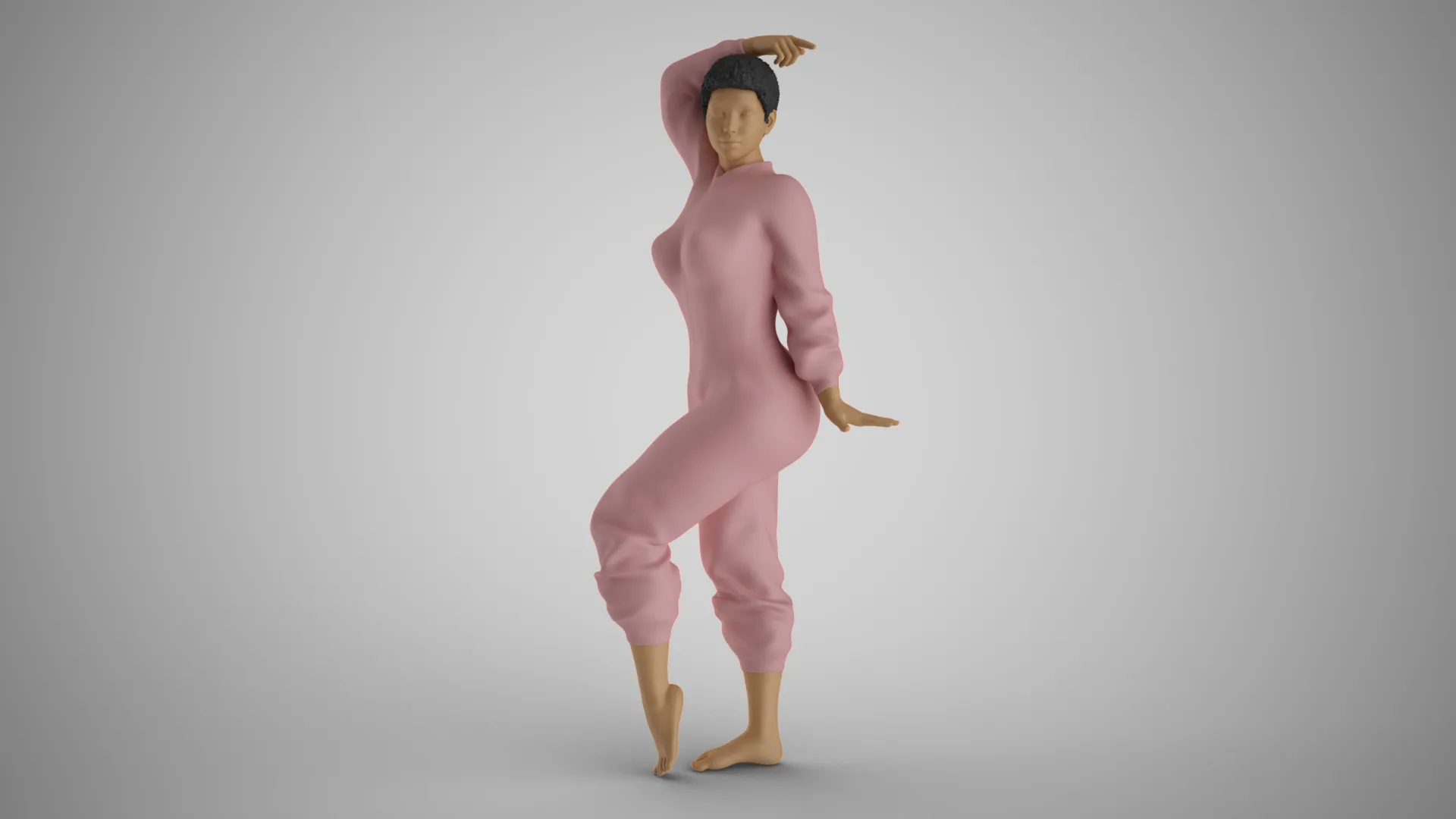 Woman in the Mirror 4 3D Print Model .c4d .max .obj .3ds .fbx .stl .blend 
