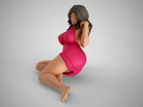 Woman Home Mood 7 3D Print Model