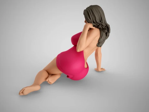 Woman Home Mood 7 3D Print Model
