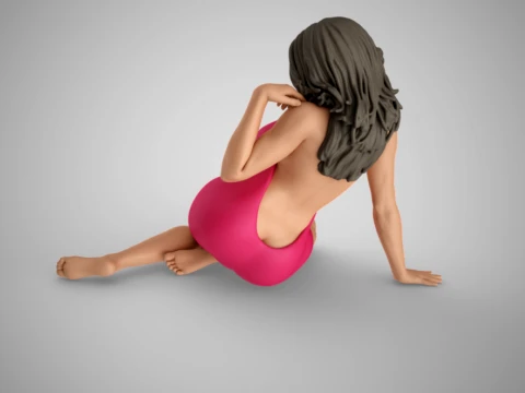 Woman Home Mood 7 3D Print Model