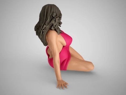 Woman Home Mood 7 3D Print Model