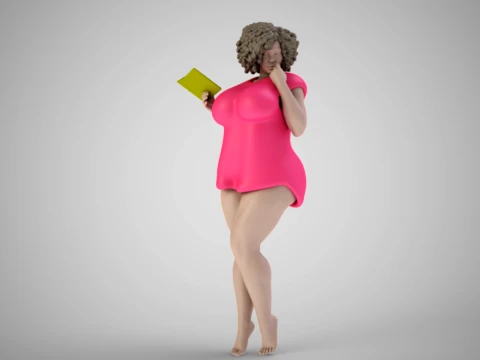 Woman Home Mood 3D Print Model
