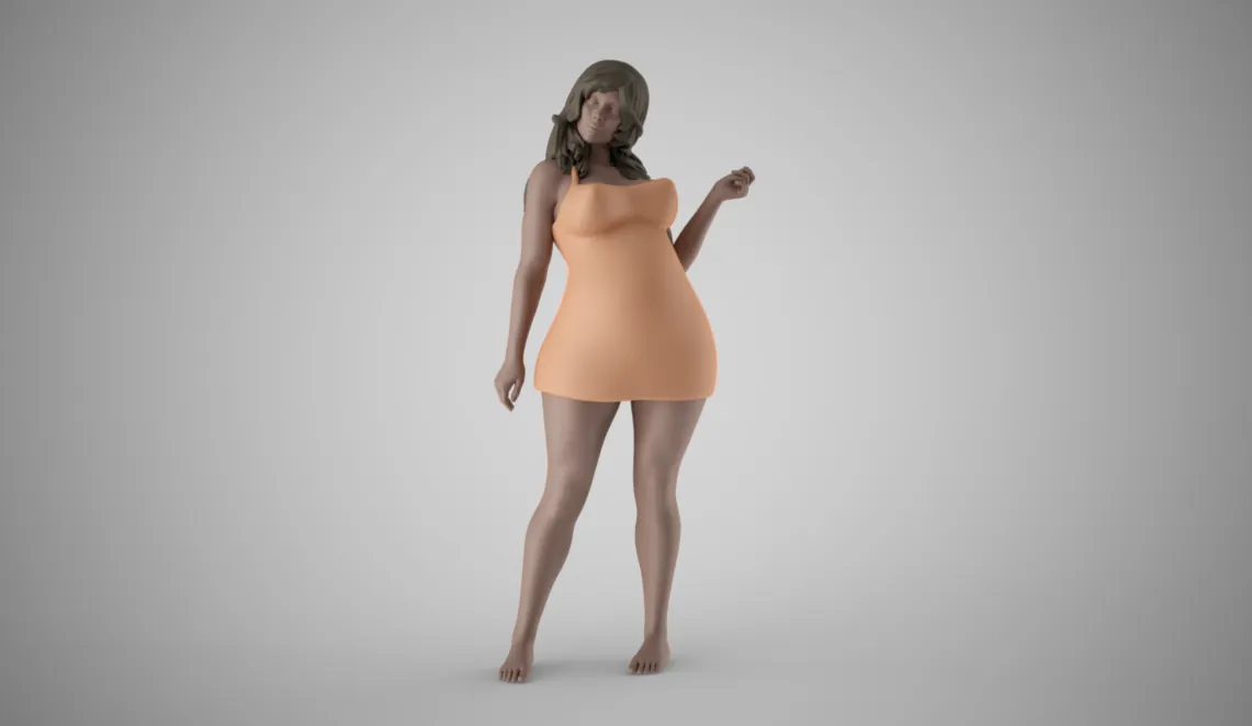 Woman Home Mood 3 3D Print Model .c4d .max .obj .3ds .fbx .stl .blend 