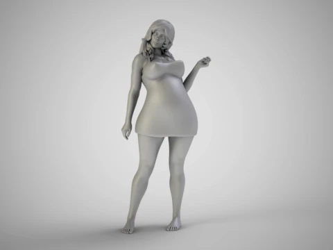 Woman Home Mood 3 3D Print Model