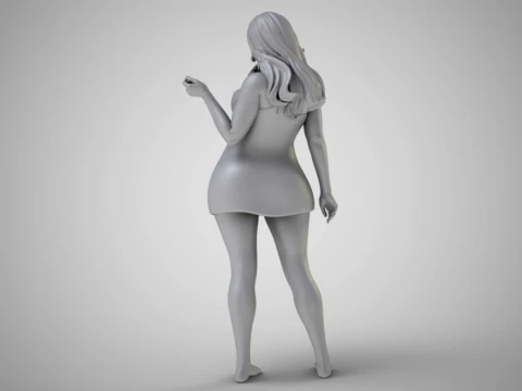 Woman Home Mood 3 3D Print Model