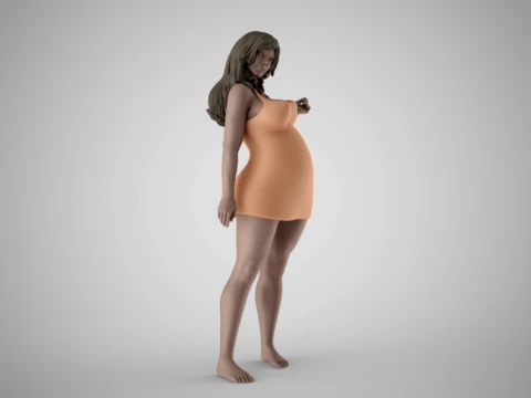 Woman Home Mood 3 3D Print Model