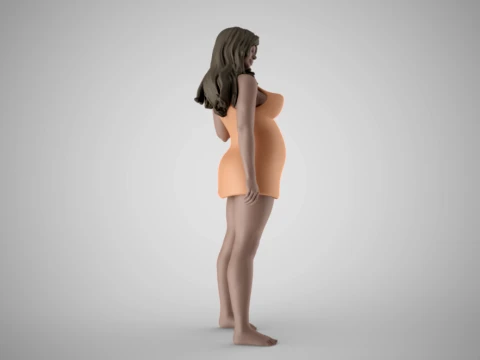 Woman Home Mood 3 3D Print Model